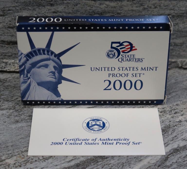 2000 S UNITED STATES US MINT 10 COIN CLAD PROOF SET
