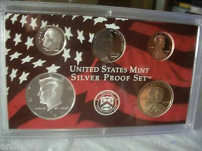 2008 S SILVER US MINT PROOF PARTIAL CAMEO  KENNEDY DIME DOLLAR NICKEL FREE SH
