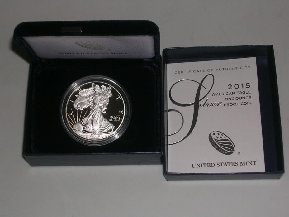 2015 W US Mint AMERICAN EAGLE PROOF SILVER DOLLAR