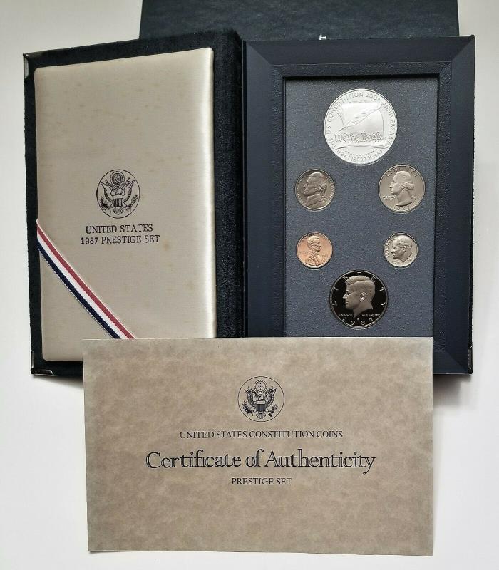 1987 US Mint Constitution Prestige Proof Coin Set