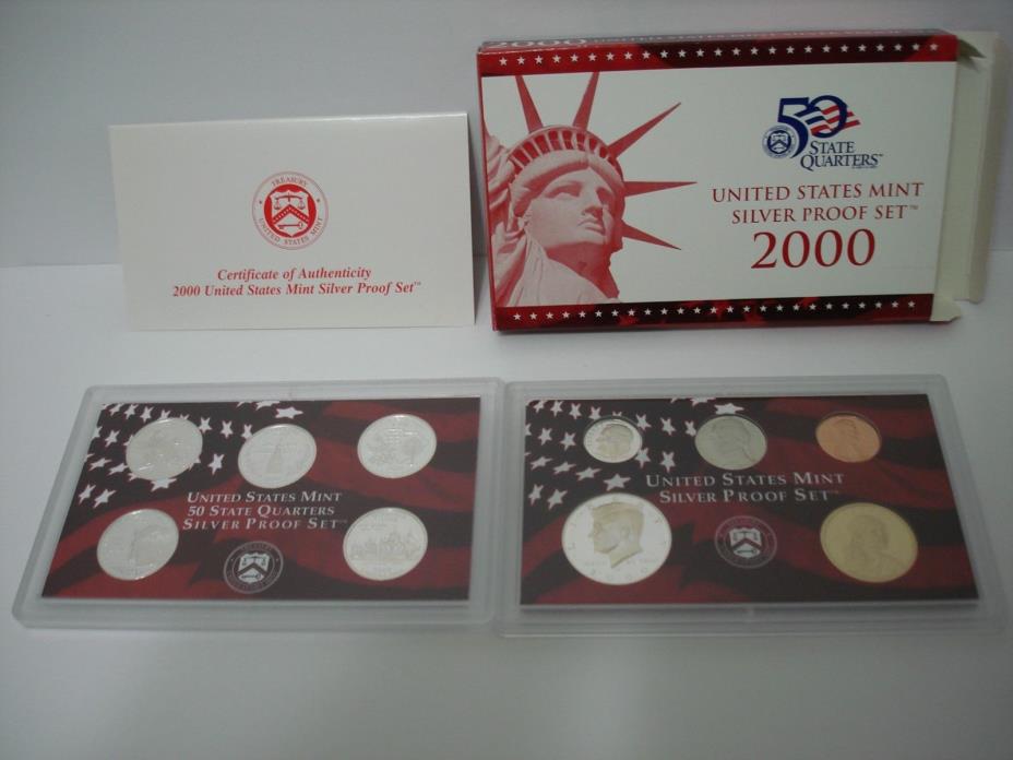 2000 United States Mint Silver proof set