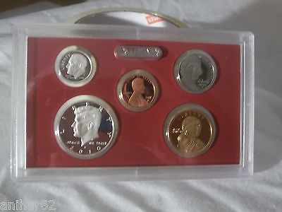2010 S US MINT PARTIAL SILVER PROOF KENNEDY DIME DOLLAR NICKEL SET FREE SH