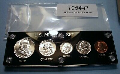 1954 MINT SILVER SET of U.S. COINS LUSTROUS CHOICE to GEM BRILLIANT UNCIRCULATED
