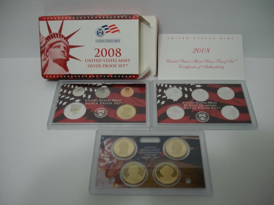 2008 United States Mint  Silver proof set