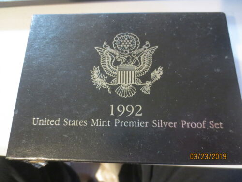 1992-S US Mint Premier Silver Proof Set with COA in Original Box