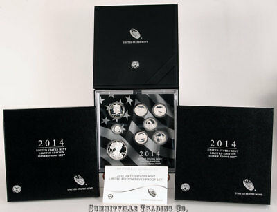 2014 LIMITED EDITION SILVER PROOF SET #3 SEALED IN ORIGINAL U.S. MINT PACKAGING