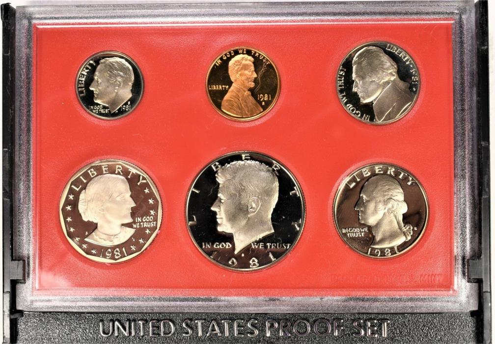 1981 United States Mint Proof Set #1222