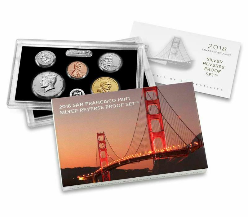 2018 Silver Reverse Proof Set - COMPLETE - Stunning!