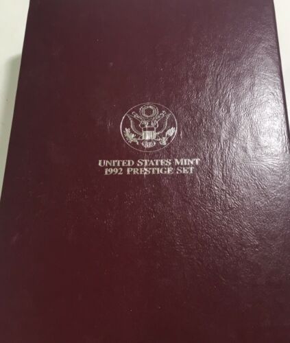 1992 PRESTIGE PROOF SET WITH CLEAN BOX AND CERTIFICATE OF AUTHENTICITY