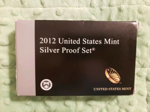 2012 United States Mint SILVER Proof Set 14 Coins Complete with Box & COA #44