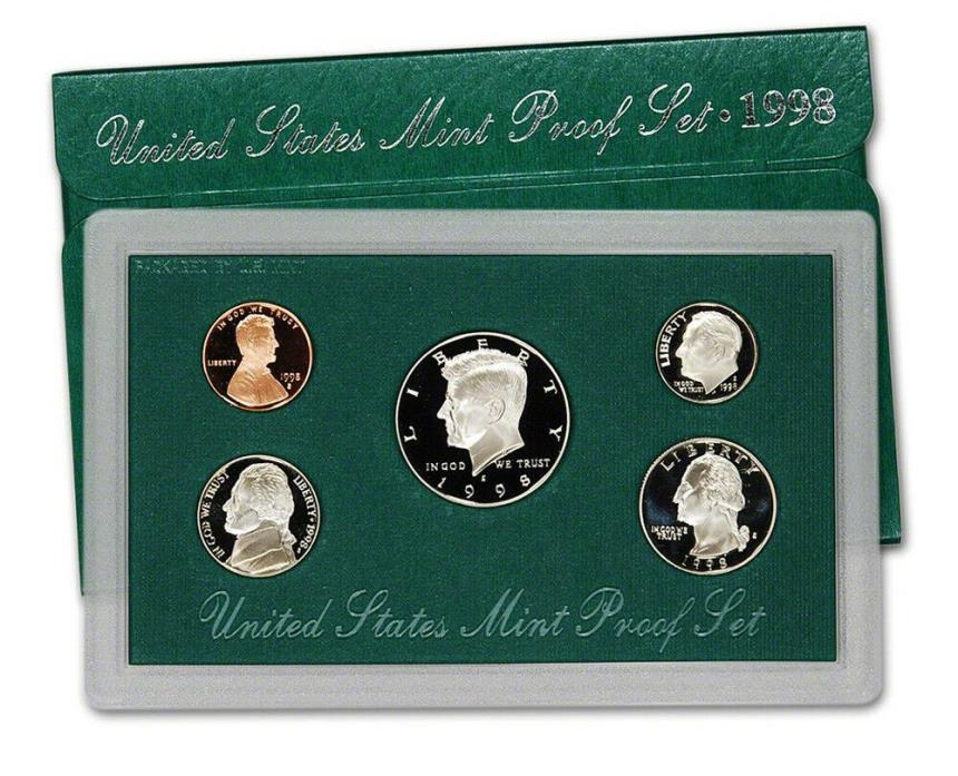 1998 US MINT PROOF SET  5-Coin Set