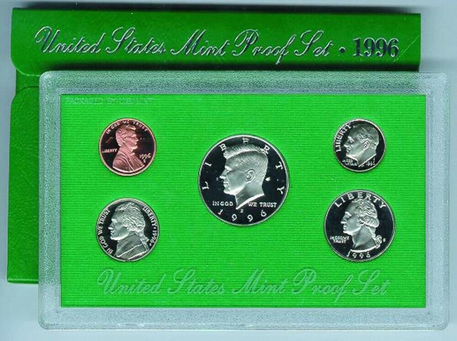 1996 US MINT PROOF SET  5-Coin Set