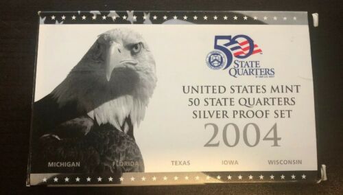 2004 Proof Silver State Quarters Proof Set US Mint