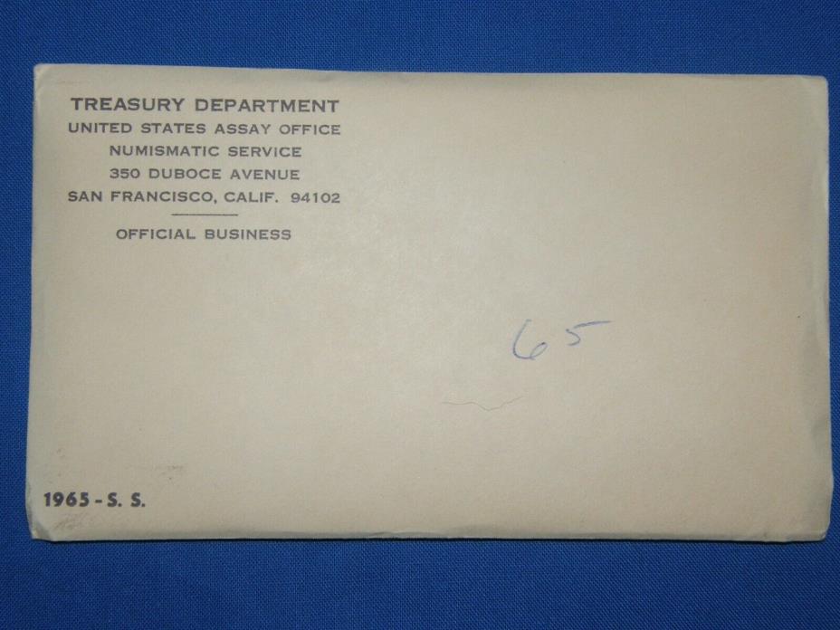 1965 Official Special Mint Set in Envelope Uncirculated Unopened US Mint P & D