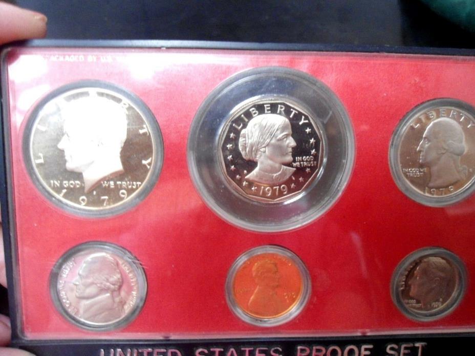 United States Proof Set 1979 Sealed 6 Coins Susan B Anthony Kennedy