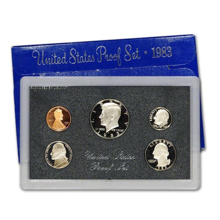 1983 US MINT PROOF SET  5-Coin Set