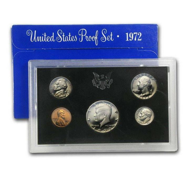 1972 US MINT PROOF SET  5-Coin Set