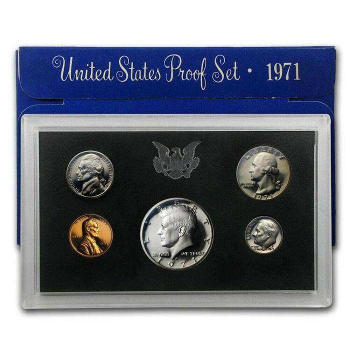 1971 US MINT PROOF SET  5-Coin Set