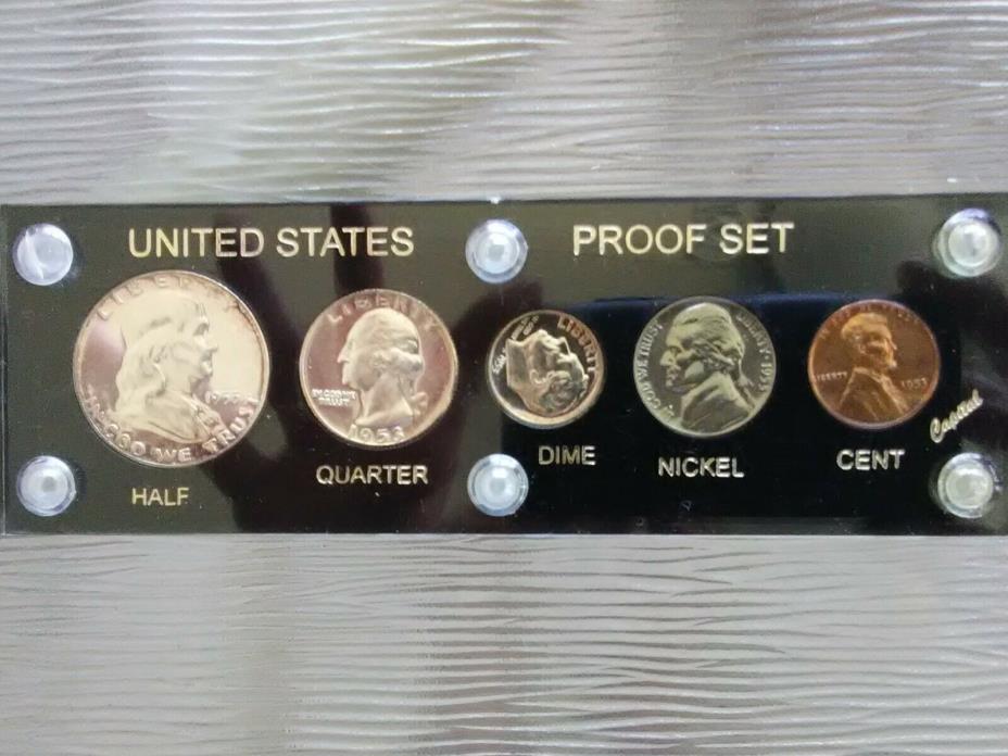1953 US Mint Proof Set Original Silver Coins READ ALL
