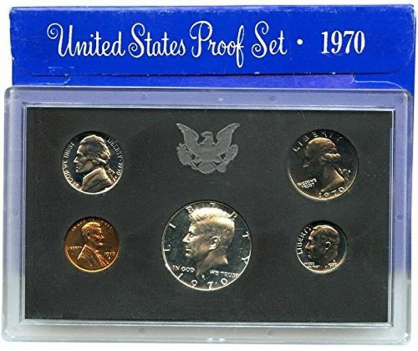 1970 US MINT PROOF SET  5-Coin Set