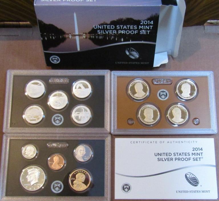 2014 US Silver Proof Set in Original Mint Packaging - FREE SHIPPING