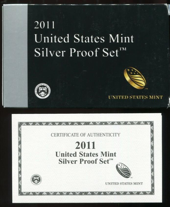 2011 United States Mint Silver Proof (14)-Coin Set w/ Box & COA
