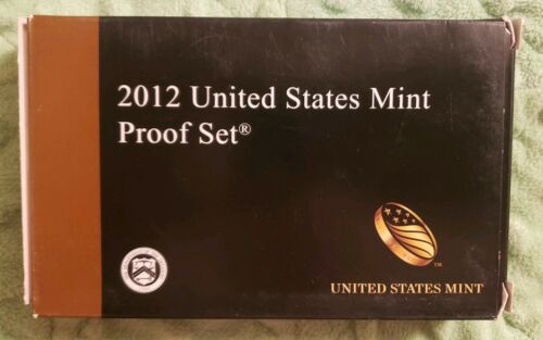 2012 United States Mint Proof Set 14 Coins Complete with Box & COA #169