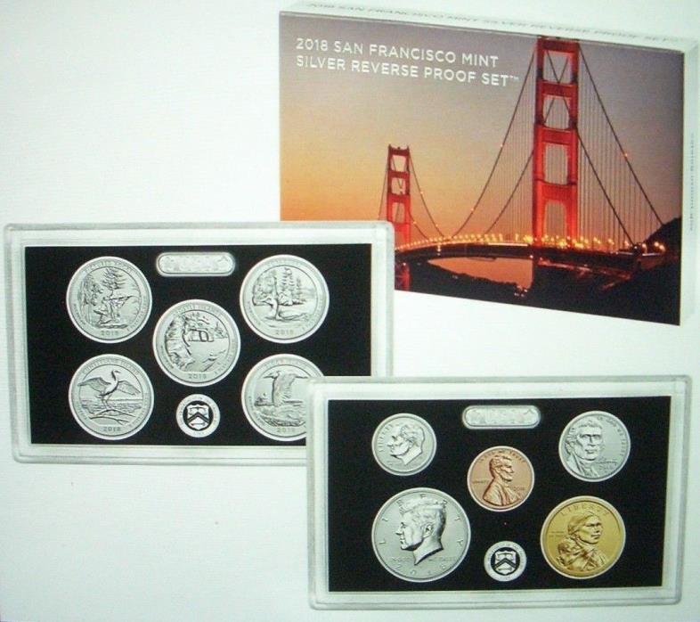 2018-S U.S Mint Silver Reverse Proof Set limited to a production of 200,000