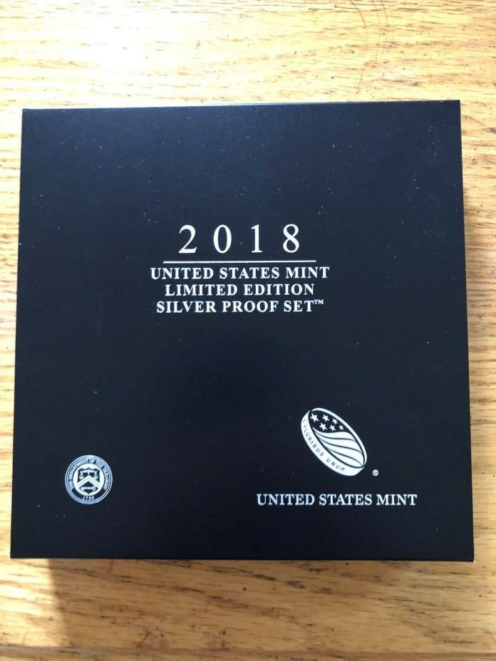 2018 S Limited Edition Silver Proof Set Limited Mintage 18RC IN HAND QUICK Ship!