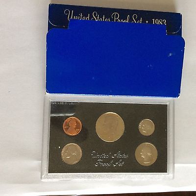 1983 United States Of America Proof Set 5 COIN PROOF SET