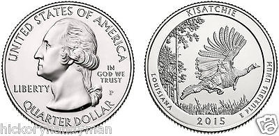 2015 P WASHINGTON QUARTER DOLLAR KISATCHIE LOUISIANA ~ CIRCULATED 25c USED