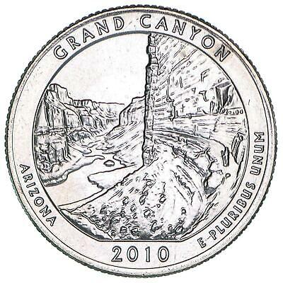 2010 D Parks Quarter Grand Canyon America the Beautiful Satin Finish