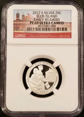 2017-S Silver Ellis Island Quarter NGC PF69 UCAM - Early Release