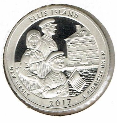 2017-S San Francisco Proof Ellis Island National Monument Quarter Coin!