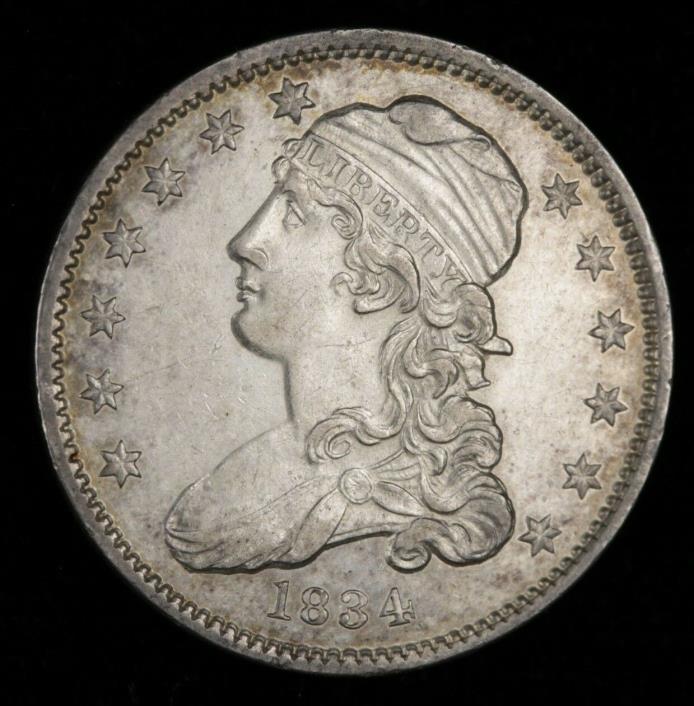 1834 Capped Bust Quarter O/F