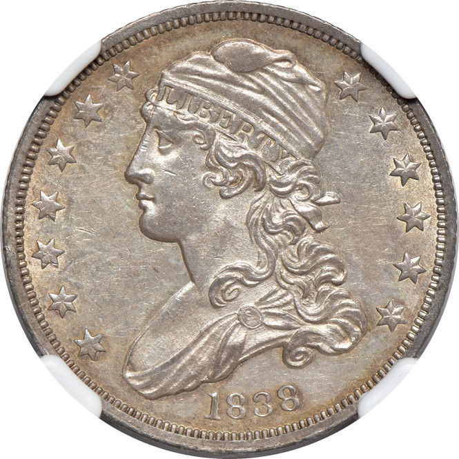 1838 Capped Bust Quarter MS / Mint State 61, NGC 25C C38911