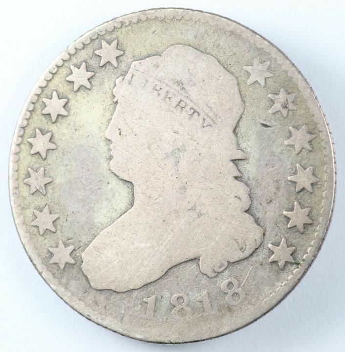 1818 Capped Bust Silver Quarter 25C