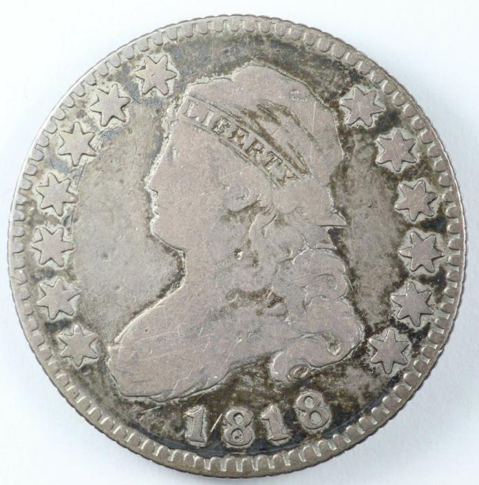 1818/5 Capped Bust Silver Quarter Dollar 25C