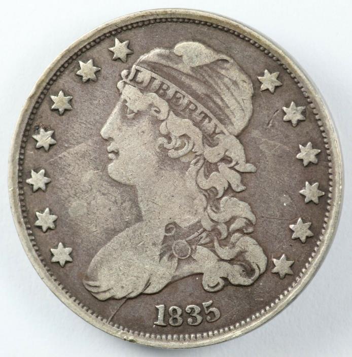 1835 Capped Bust Silver Quarter 25C