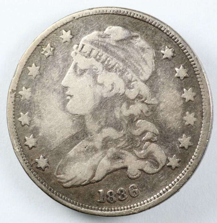 1836 Capped Bust Silver Quarter 25C