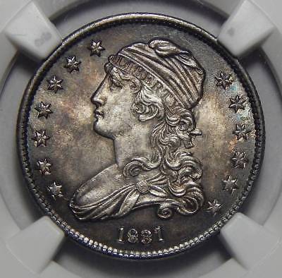 1831 NGC MS65 LARGE LETTERS CAPPED BUST QUARTER