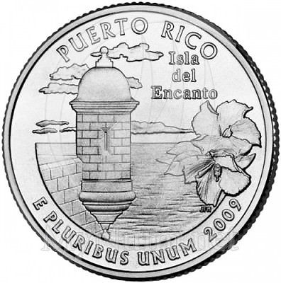 2009 Denver Puerto Rico U.S. Territories Coins Quarter US Mint Rolls Money Coin