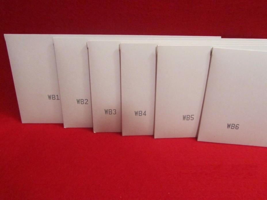 2009 D.C. & US Territories First Day Cover Set -  WB1 WB2 WB3 WB4 WB5 WB6