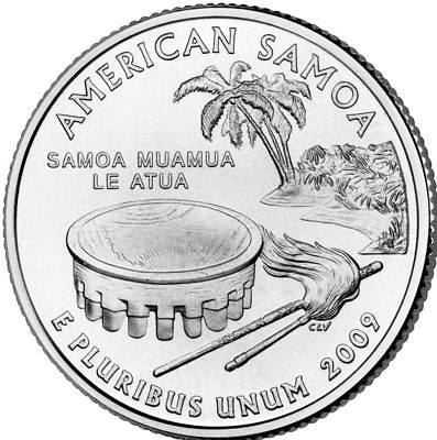 2009 Philadelphia America Samoa US Territories Coin U.S. Mint Coins Quarter