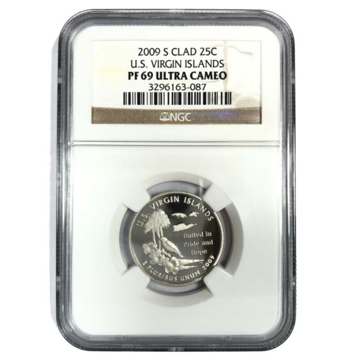 2009-S United States U.S. VIRGIN ISLANDS Quarter - NGC PF69 Ultra Cameo