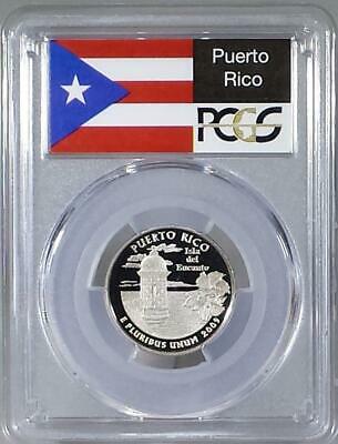 2009 - S  Clad Washington Quarter - Puerto Rico - PR70DCAM  Flag Label
