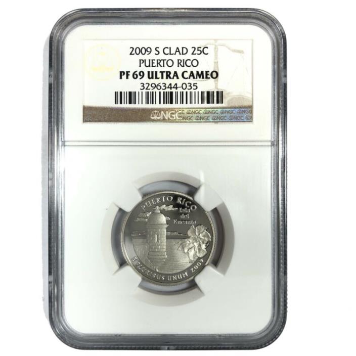 2009-S United States PUERTO RICO Quarter - NGC PF69 Ultra Cameo