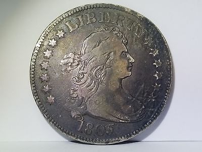 1805 Quarter Draped Bust -  Heraldic Eagle Reverse - XF