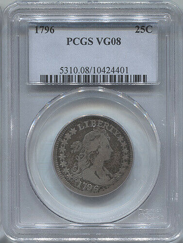 1796 25c Quarter PCGS VG08