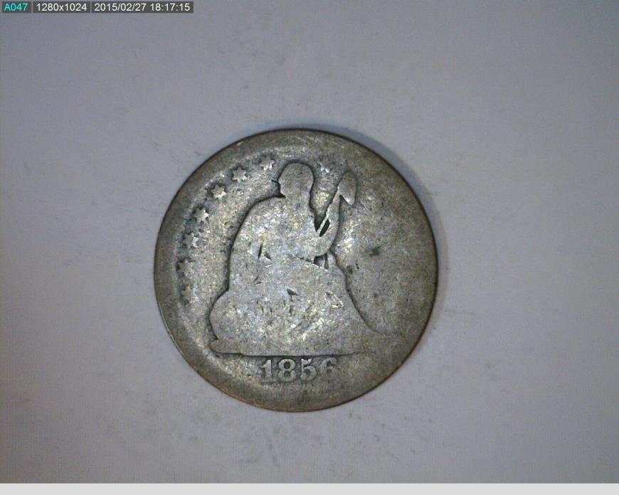 1856 25C Seated Liberty Quarter ( 24s107 )